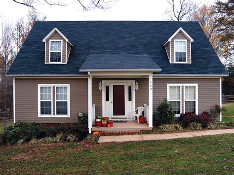 houses with blue roofs pictures